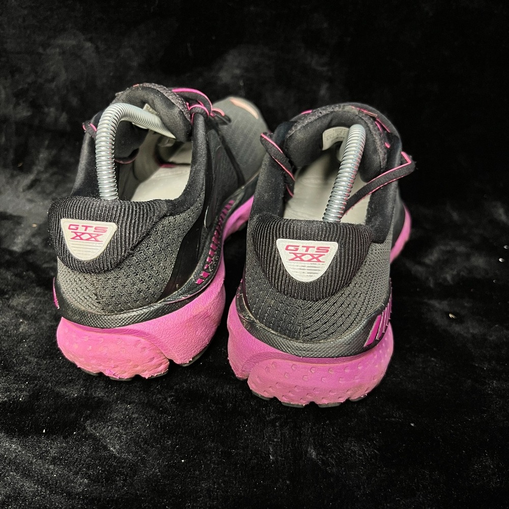 Brooks Adrenaline GTS 20 1202961B062 Womens US 9.5 Running Shoes Black Sneakers - Picture 5 of 9
